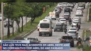 São Luís teve aumento de 16% no número de acidentes de trânsito no mês de abril