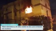 Apartamento pega fogo no bairro Renascença