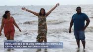  Adolescente internada no Hospital da Ilha realiza o sonho de conhecer o mar