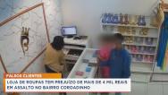 Loja de roupas tem prejuízo de mais de R$ 4 mil em assalto no bairro Coroadinho