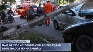 MA já teve mais de 440 acidentes envolvendo postes em 2023