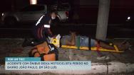 Acidente com ônibus deixa motociclista ferido no bairro João Paulo