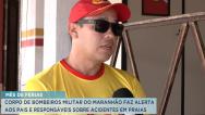 Corpo de Bombeiros alerta para acidentes em praias durante as férias 