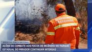 Continuam ações de combate a incêndio no Parque Estadual do Mirador 