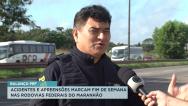 Acidentes e apreensões marcam fim de semana nas rodovias Federais do Maranhão 
