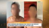 PM conduz suspeitos de tráfico de drogas na Santa Terezinha, em São Luís