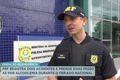 PRF registra dois acidentes durante o feriado da Independência