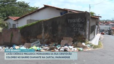 Moradores reclamam de lixo no bairro Diamante em São Luís