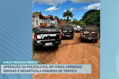 Itinga: operação prende 5 pessoas por tráfico de drogas em