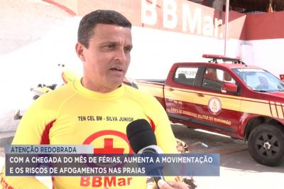 Com as férias, aumenta movimentação e riscos de afogamentos nas praias