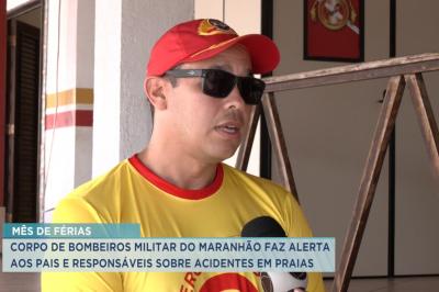 Corpo de Bombeiros alerta para acidentes em praias durante as férias