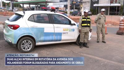 Rotatória da Avenida dos Holandeses passa por alteração temporária