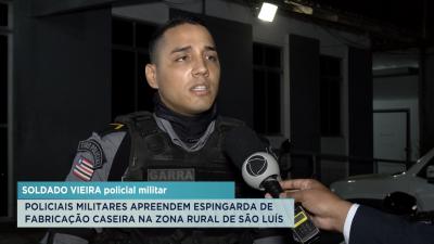 Policiais militares apreendem arma de fabricação caseira na zona rural de São Luís