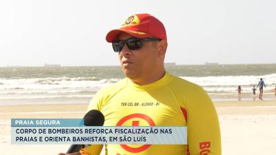Corpo de Bombeiros reforça fiscalização nas praias e orienta banhistas em São Luís
