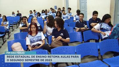 Volta às aulas: rede pública estadual inicia segundo semestre letivo no MA