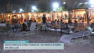 Bangalôs na península da Ponta D'areia estimulam turismo e encontros à beira-mar
