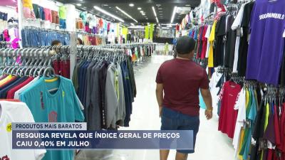 Pesquisa revela que Índice Geral de Preços caiu 0,40% em julho