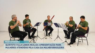 Quinteto Villa-Lobos faz apresentação especial na Casa da Mulher Brasileira