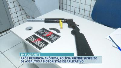 Após denuncia, polícia prende em flagrante um homem suspeito de assaltos a motoristas de aplicativo