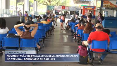 Carnaval: movimentação na rodoviária de São Luís deve aumentar em 25%