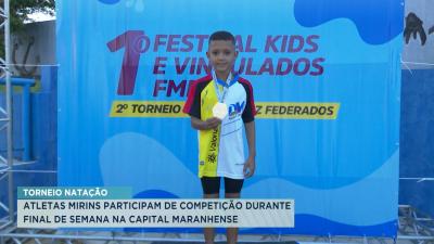 Torneio mirim de natação é realizado em São Luís