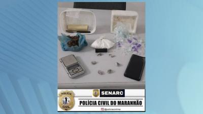Suspeito de trafico de drogas é preso no bairro Anjo da Guarda