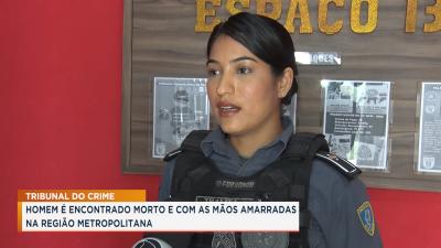 Homem é encontrado morto e com as mãos amarradas na região metropolitana