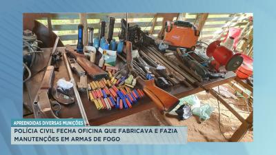 Miranda do Norte: Polícia Civil fecha oficina que fabricava armas de fogo