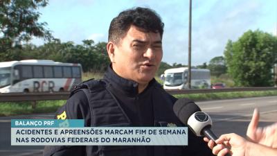 Acidentes e apreensões marcam fim de semana nas rodovias Federais do Maranhão
