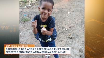 Criança de cinco anos é atropelada em faixa de pedestre