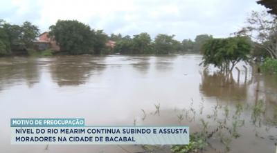 Bacabal: nível do Rio Mearim sobe e assustas moradores