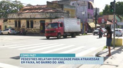Pedestres relatam dificuldades ao atravessar Av. Casemiro Júnior, no Anil, em São Luís