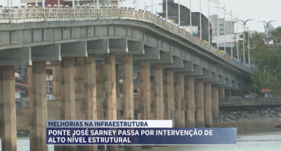 Ponte José Sarney passa por intervenções de alto nível estrutural