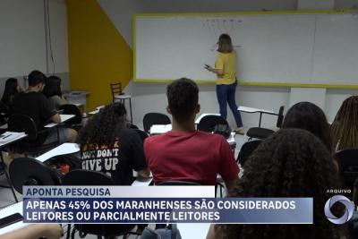 Pesquisa aponta que apenas 45% dos maranhenses são considerados leitores
