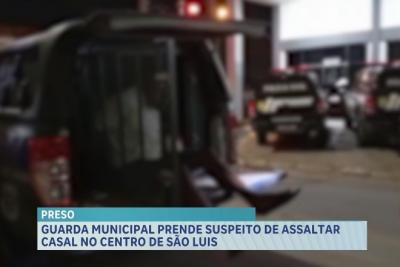 Guarda Municipal prende suspeito de assaltar casal no centro de São Luís