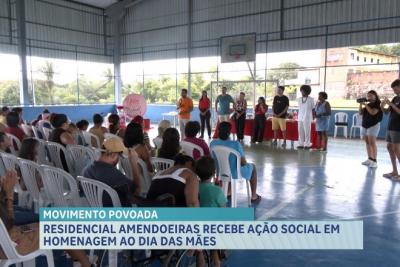 Dia das Mães é celebrado com ação comunitária no Residencial Amendoeira