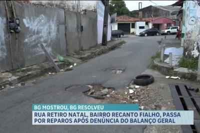 Rua Retiro Natal passa por melhorias após reclamações de moradores