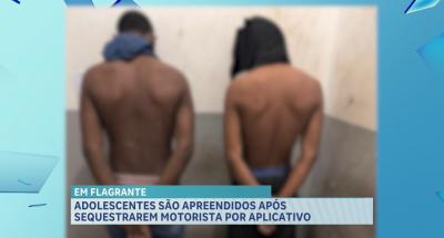 PM apreende menores por suspeita de assalto e sequestro a motorista por App