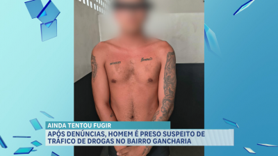 Preso suspeito de tráfico de drogas na Gancharia, em São Luís