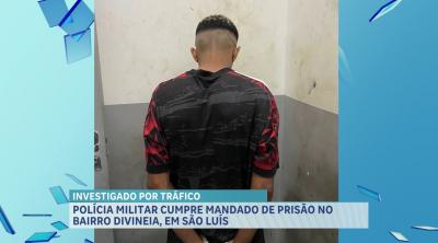 Investigado por tráfico e homicídio é preso no bairro Divinéia, em São Luís