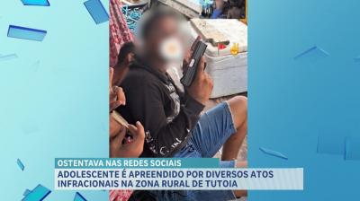 PM conduz menor por atos infracionais análogos a tráfico de drogas e organização criminosa