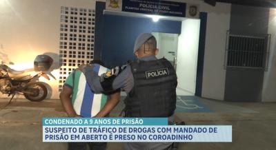Preso suspeito de tráfico de drogas no bairro do Coroadinho, em São Luís