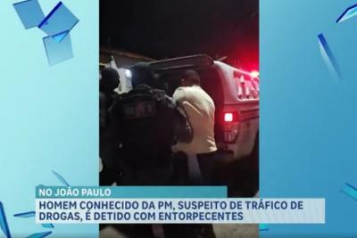 Polícia detém suspeito de tráfico e apreende drogas e arma branca em São Luís