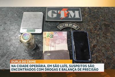 Suspeitos de tráfico de drogas são conduzidos à delegacia da Cidade Operária