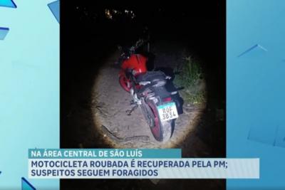 Motocicleta roubada é encontrada abandonada no Anel Viário