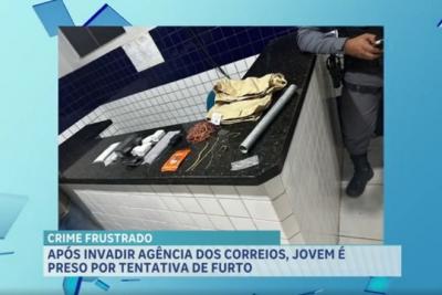 Tentativa de furto em agência dos Correios é frustrada por policial à paisana em Viana