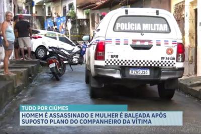 Homem é assassinado e mulher baleada após suposto plano arquitetado por companheiro da vítima