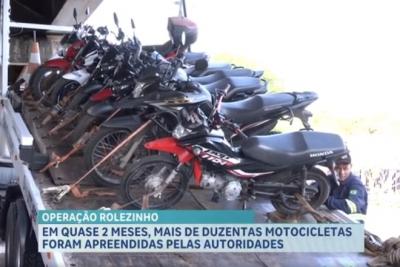 Polícia apreende mais de 25 motocicletas em operação no Elevado da Cohama