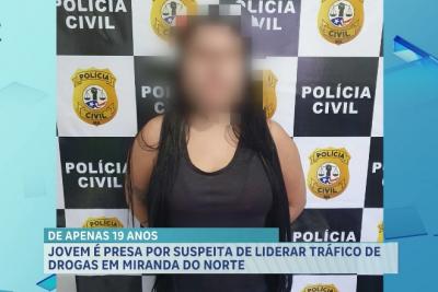 Jovem é presa por suspeita de liderar tráfico de drogas em Miranda do Norte