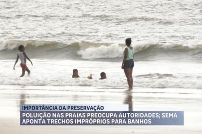 Poluição ameaça balneabilidade e segurança das praias e rios